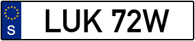 Trailer License Plate